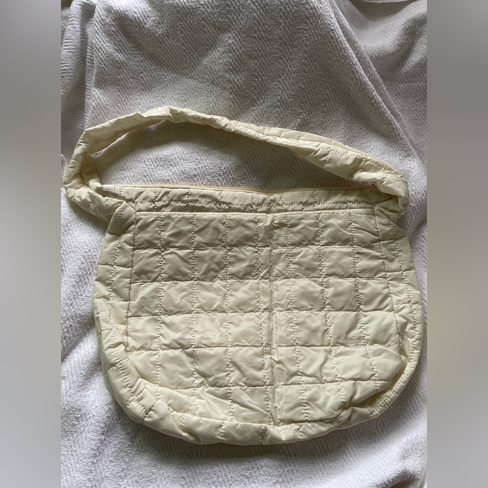 Cream Quilted Handbag